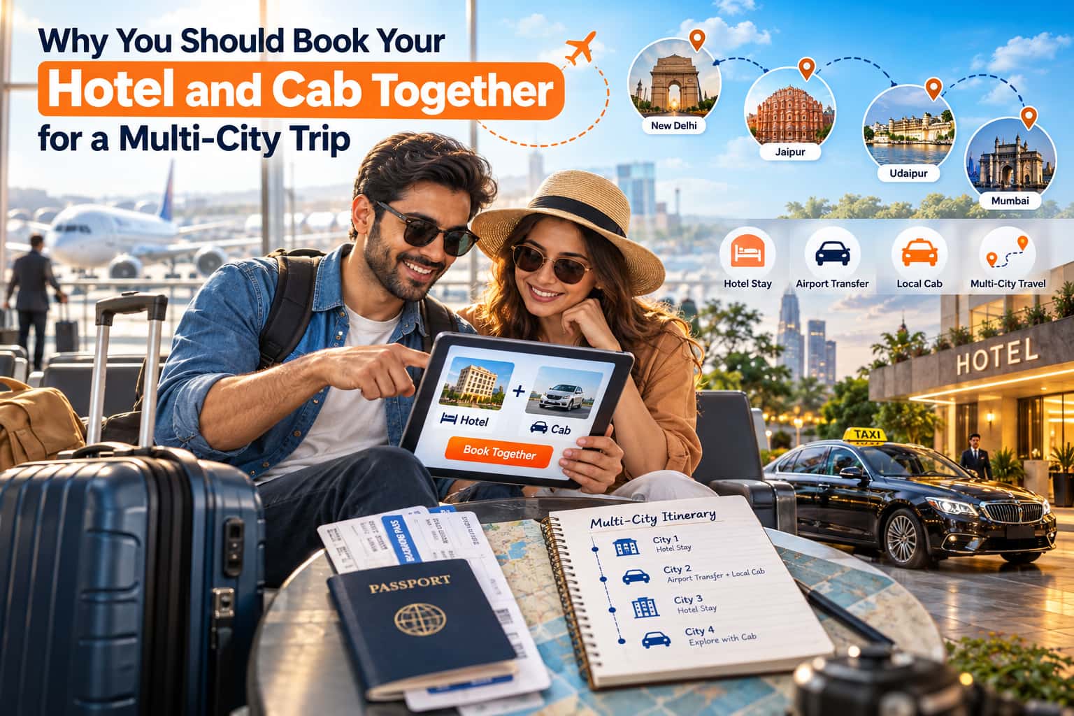 Why You Should Book Your Hotel and Cab Together for a Multi-City Trip