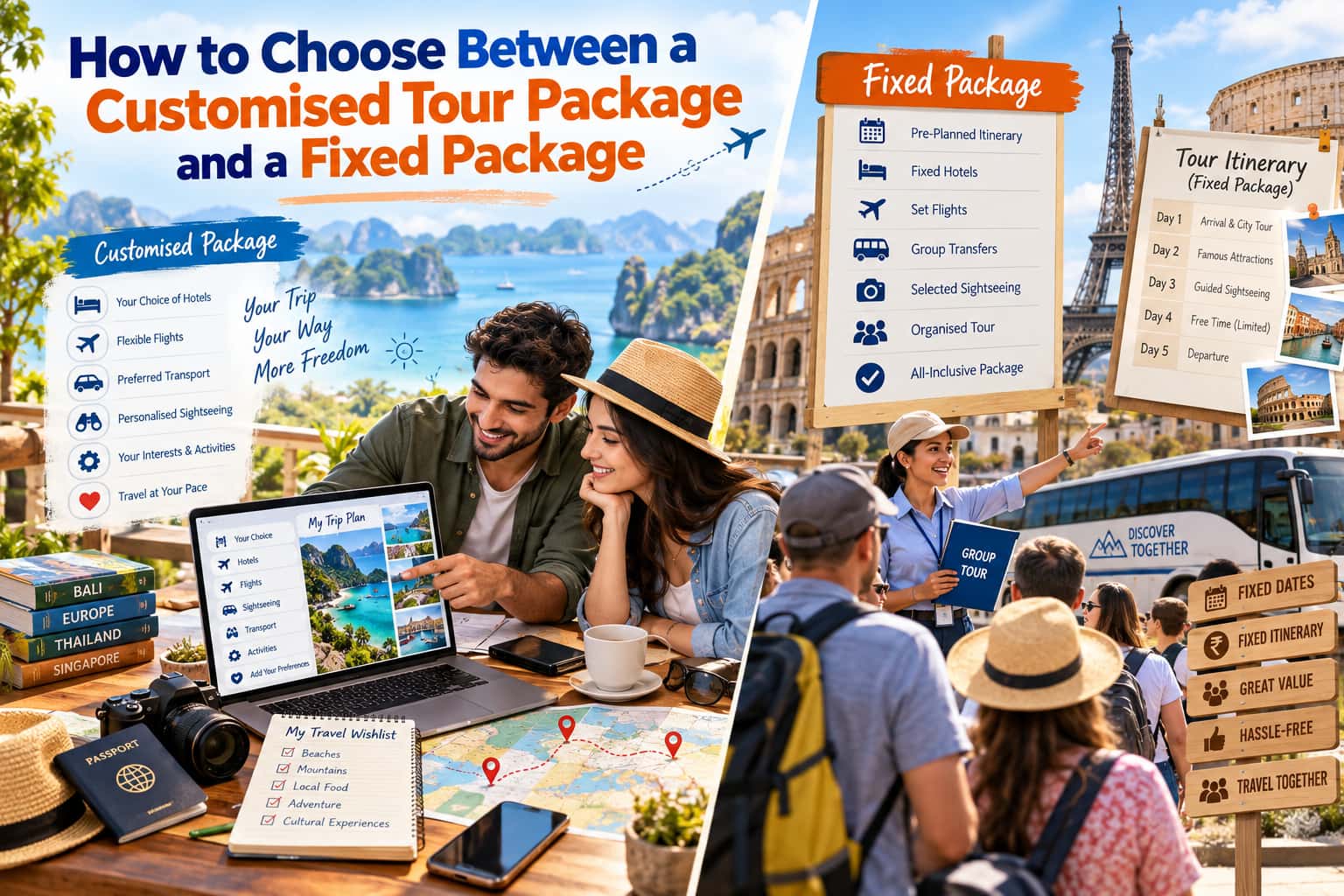 How to Choose Between a Customised Tour Package and a Fixed Package