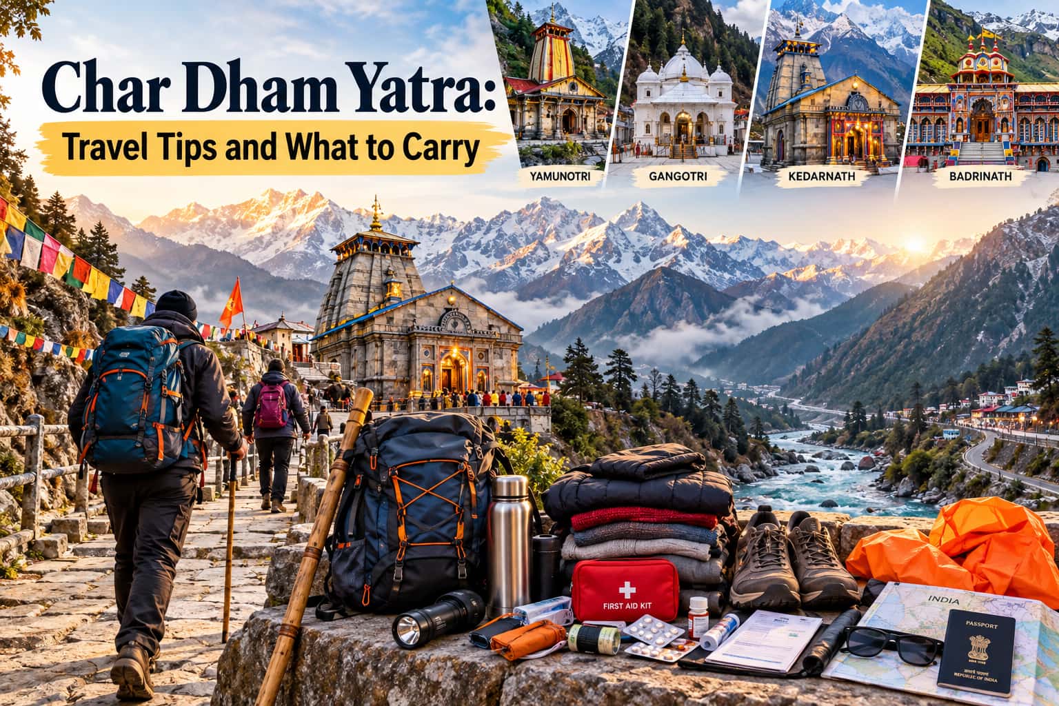 Char Dham Yatra: Travel Tips and What to Carry