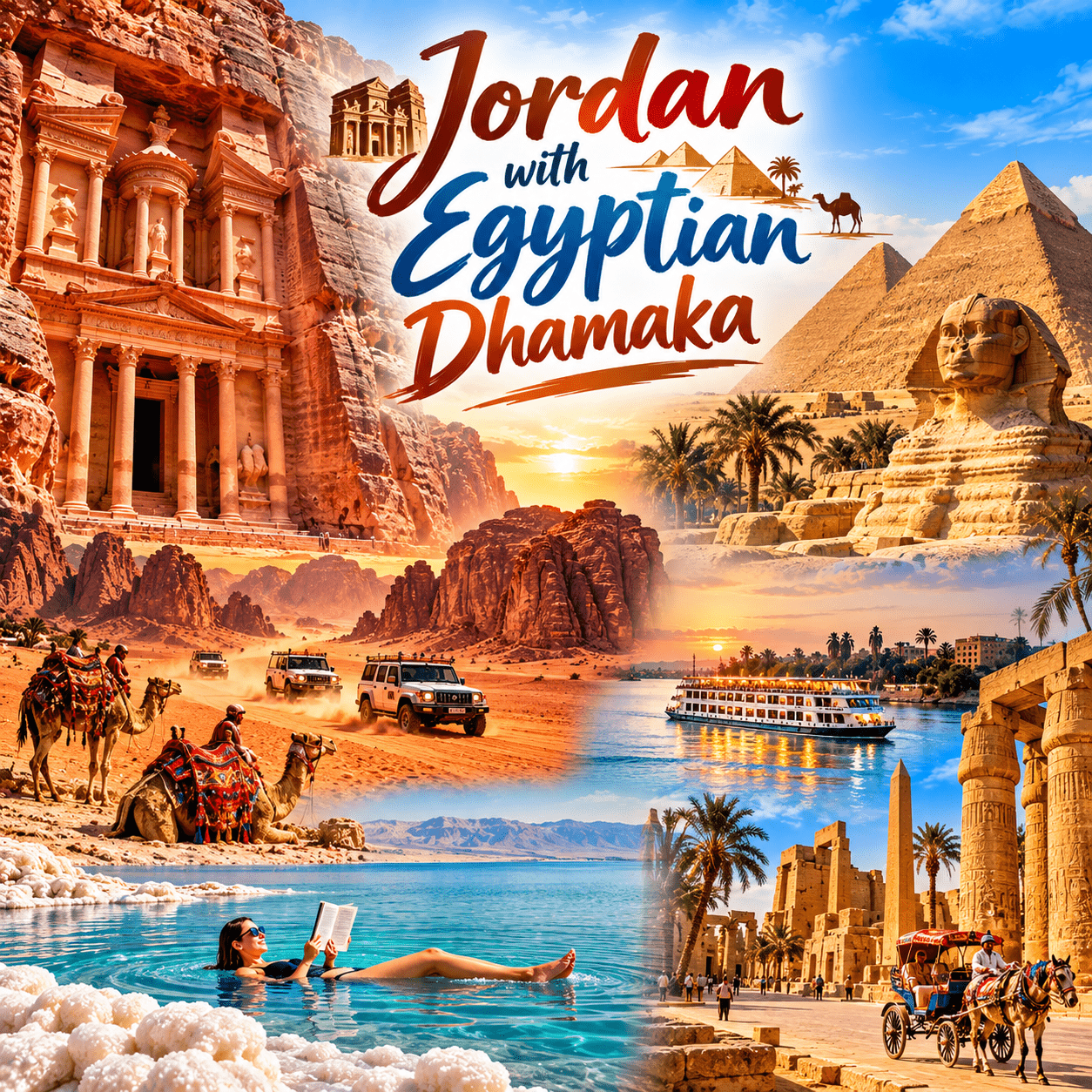 Jordan - Egypt Tour Package for travellers from North Bopal, Ahmedabad