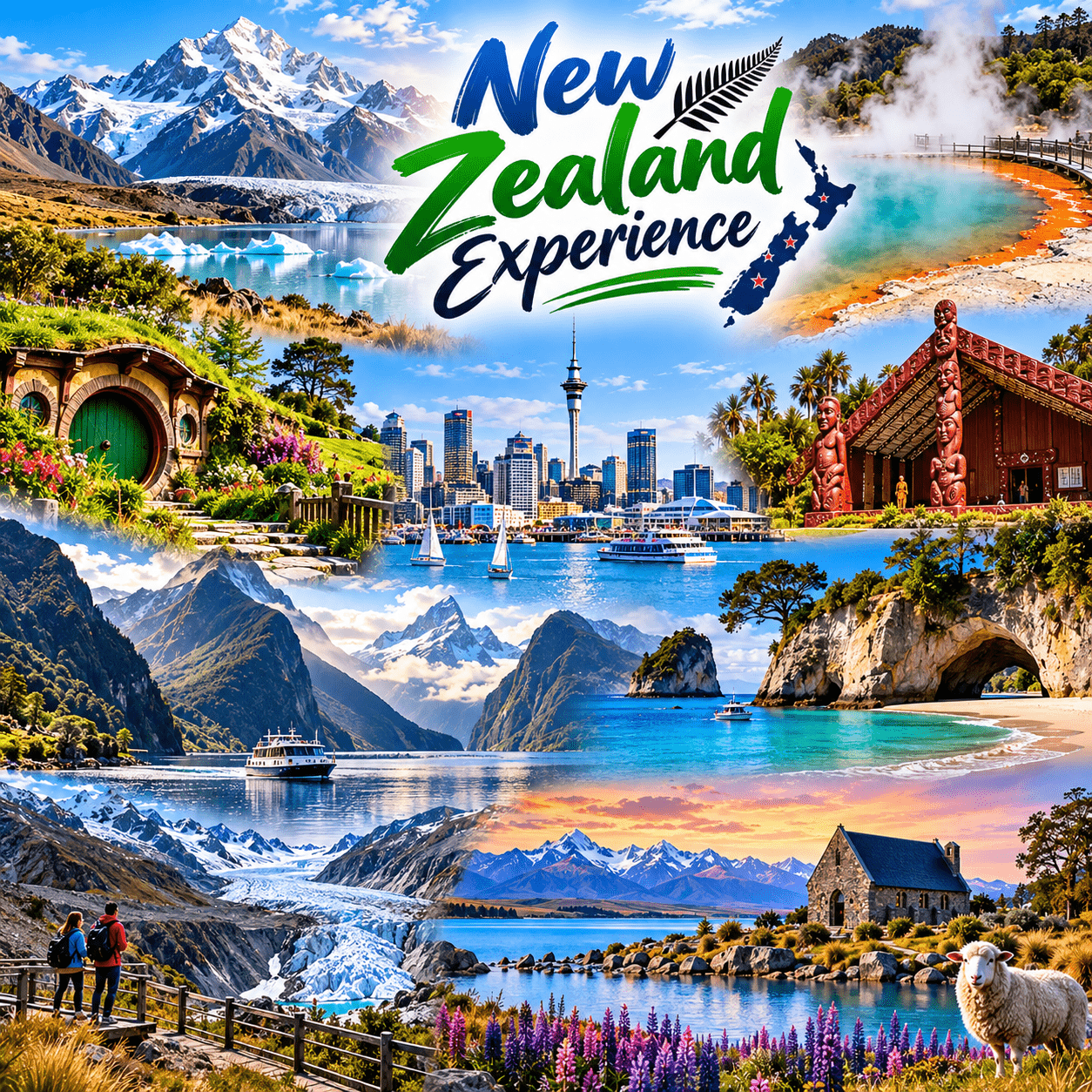 New Zealand Tour Package for travellers from Shela, Ahmedabad