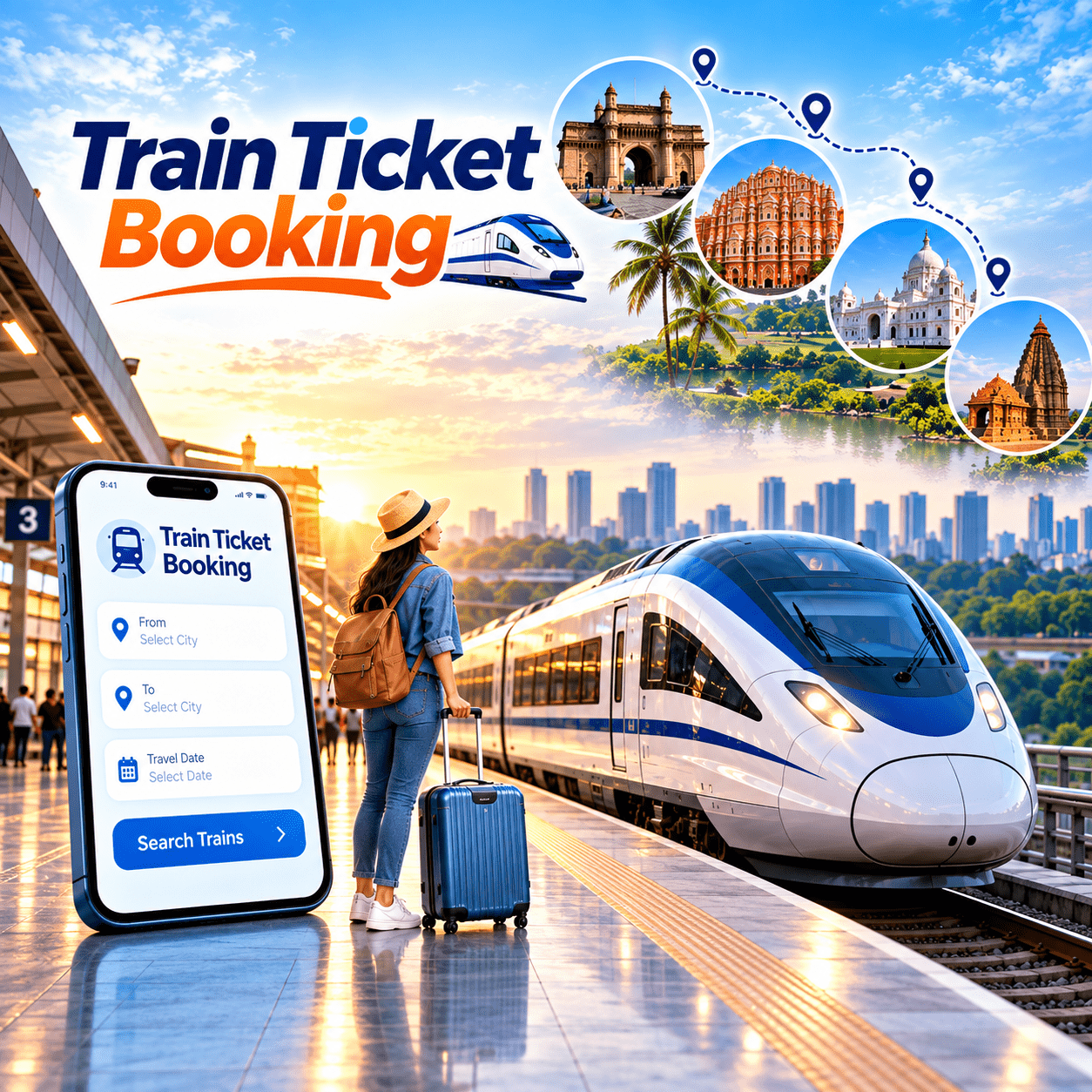 Train Ticket Service for travellers from Santej, Ahmedabad