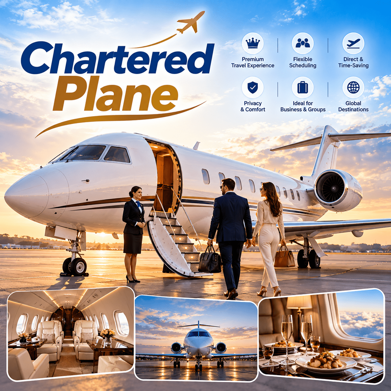 Chartered Plane Service for travellers from SG Highway, Ahmedabad